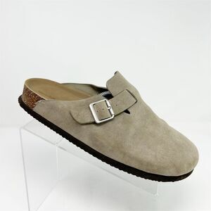 Universal Thread Women's Brown Fabric Slip-On Clogs Size 11 Comfort Casual Fall